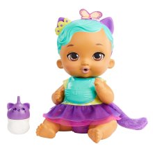 Mattel My Garden Baby miminko - modro-fialové koťátko (HHL22)