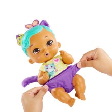 Mattel My Garden Baby miminko - modro-fialové koťátko (HHL22)