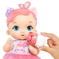 Mattel My Garden Baby miminko - růžovo-fialové koťátko (HHL21)