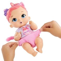 Mattel My Garden Baby miminko - růžovo-fialové koťátko (HHL21)