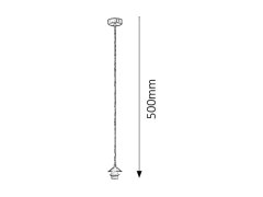 Rabalux Rabalux závěsné svítidlo Fix E27 1x MAX 60W saténová chromová 9926