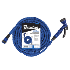 Bradas Flexibilní, smršťovací zahradní hadice 15m-45m s postřikovačem - modrá TRICK HOSE BR-WTH1545BL-T-L