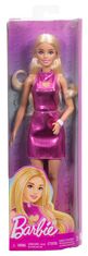 Mattel Panenka Barbie Fashionistas modelka #230, blond vlasy, lesklé šaty FBR37