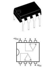 HADEX LM358 2xOZ nízkopříkonový Ucc=32V DIP8