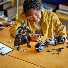 LEGO LEGO DC Batman 76273 Sestavitelná figurka: Batman a motorka Bat-Pod