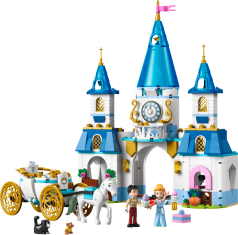 LEGO LEGO | Disney 43275 Popelčin zámek a kočár s koňmi