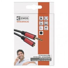 Emos Audio kabel SM5105jackkabel 3,5mm stereo, vidlice - 3,5mm vidlice 5m