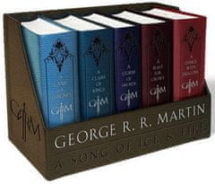 George R. R. Martin: A Game of Thrones Leather - Cloth Boed Set