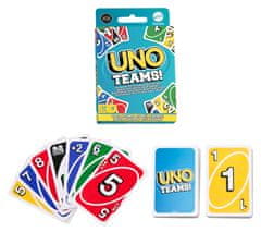 Mattel UNO Teams, zábavná karetní hra pro celou rodinu HXT58