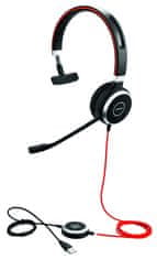 Jabra Náhlavní souprava Evolve 40, Mono, USB, Jack, MS, černá