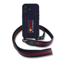 Red Bull Zadní kryt Silicone Vertical Logo MagSafe + Crossbody Popruh pro iPhone 16 Navy