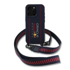 Red Bull Zadní kryt Silicone Vertical Logo MagSafe + Crossbody Popruh pro iPhone 16 Pro Max Navy