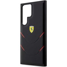 Ferrari FEHCS23LPBAK hard silikonové pouzdro Samsung Galaxy S23 ULTRA 5G black Hot Stamp Lines