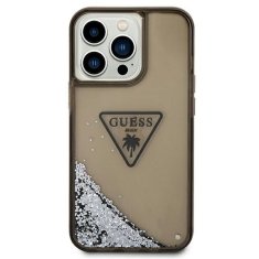 Guess GUHCP14XLFCTPK hard silikonové pouzdro iPhone 14 PRO MAX 6.7" black Liquid Glitter Palm Collection