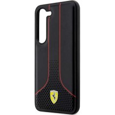 Ferrari FEHCS23SPCSK hard silikonové pouzdro Samsung Galaxy S23 5G black Perforated 296 P