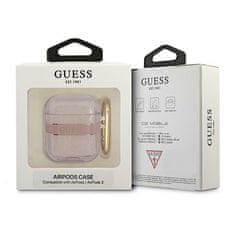 Guess obal na AirPods 2. Generace / 1. Generace Pink Strap Collection