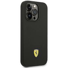 Ferrari FEHCP14LSIBBK hard silikonové pouzdro iPhone 14 PRO 6.1" black Silicone Metal Logo