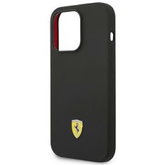 Ferrari FEHCP14LSIBBK hard silikonové pouzdro iPhone 14 PRO 6.1" black Silicone Metal Logo