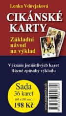 Eugenika Cikánské karty - Základní návod na výklad + sada 36 karet