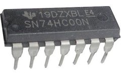 HADEX 74HC00N 4x 2vstup NAND , DIL14 /7400/