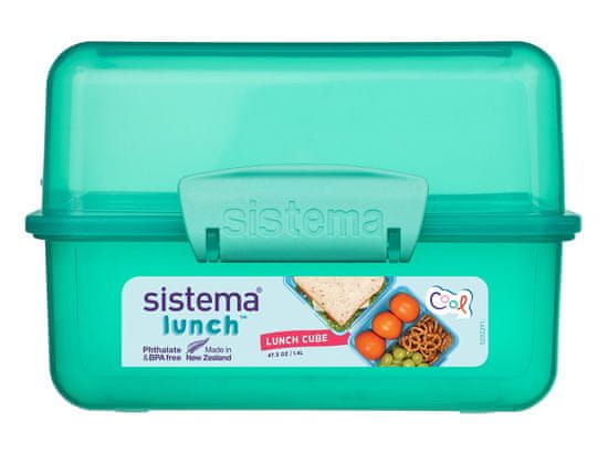 Sistema Sistema Lunch Krabička na oběd s 2 oddíly 1,4 l, mátová