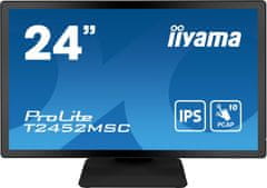 iiyama 24" LCD T2452MSC-B1:PCAP,IPS,FHD,HDMI