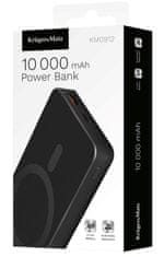 Krüger&Matz Indukční nabíječka powerbanka 10000mAh KRUGER & MATZ KM0912, s podporou MagSafe, černá