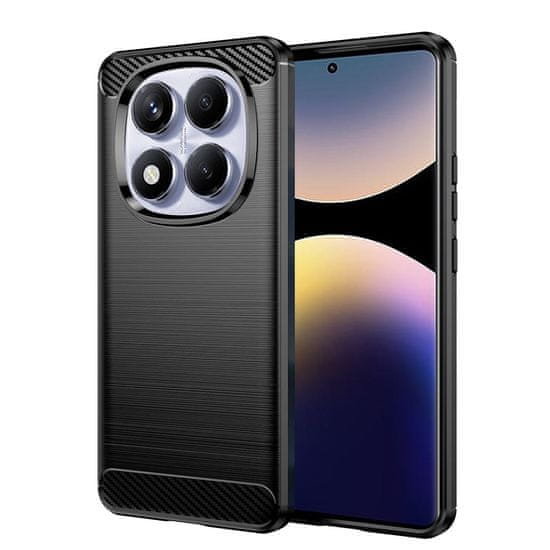 Techsuit Pouzdro Carbon Shield pro Xiaomi Redmi Note 14 Pro 4G/Poco F7 - Černá KP36542