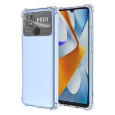 Techsuit Silikonové pouzdro se zesílenými hranami pro Xiaomi Poco C40 - Transparentní KP36569