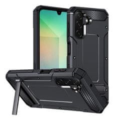 Techsuit Pouzdro Hybrid Armor Kickstand pro Samsung Galaxy A26 5G - Černá KP36556