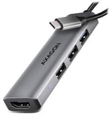 AXAGON multi 4in1 USB-C hub / HMC-H3A / USB 3.2 Gen1 / 3x USB-A / HDMI / 15cm