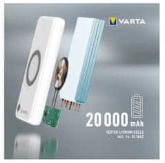 Varta Powerbanka Varta 20000mAh s bezdrátovým nabíjením Silver