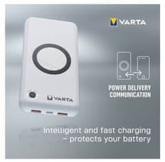 Varta Powerbanka Varta 20000mAh s bezdrátovým nabíjením Silver