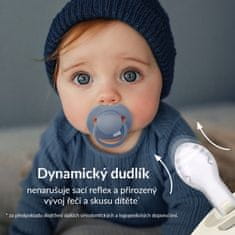 LOVI Dudlík silikonový dynamický PRIME 18m+ 2ks Coconut/Ivory