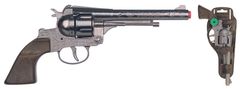 Alltoys Revolver kovbojský stříbrný, kovový - 12 ran