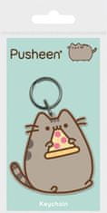 Pusheen Klíčenka gumová (pizza)