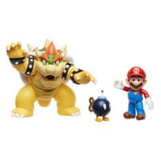 Jakks Pacific Hrací sada s pohyblivými postavičkami Mario a Bowser