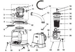 Alltoys Pískové čerpadlo 11,3m3/hod