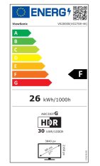 Viewsonic VG2708-4K / 27"/ IPS/ 16:9/ 3840x2160/ 4ms/ 360cd/m2/ DP/ HDMI/ PIVOT /výškově nastavitelný