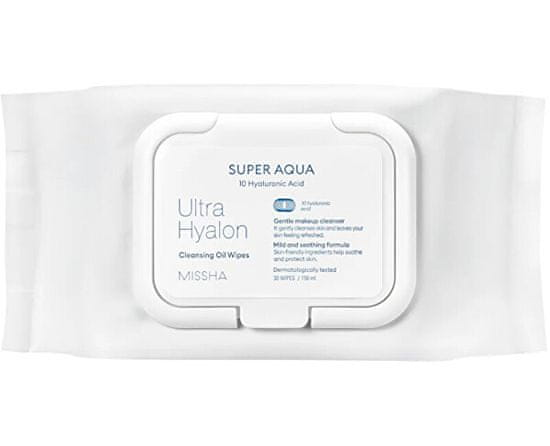 MISSHA Odličovací pleťové ubrousky Super Aqua Ultra Hyalon (Cleansing Oil Wipes)