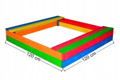 TopKing Dřevěné pískoviště 120x120 cm