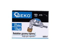 GEKO Regulátor tlaku plynu, úhlový 37 mbar, 1,5 kg/h - G80547