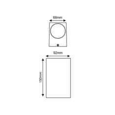 ACA ACA Lighting LED HP venkovní nástěnné svítidlo 9W 430LM 40d 230V AC 3.000K tmavá šedá CRI80 IP65 30.000hod LG2204G