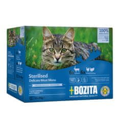 Bozita Cat Sterilised kousky masa v omáčce, kapsička 85 g (12 pack) PRODEJ PO BALENÍ (4 ks)