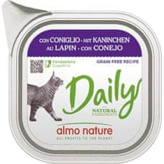 Almo Nature Daily Menu cat van. králík 100g