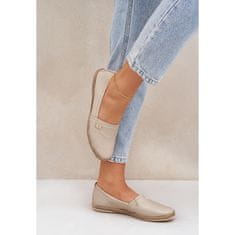 Dámské kožené espadrilky Zazoo Beige velikost 40