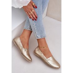 Dámské kožené espadrilky Zazoo Gold velikost 38