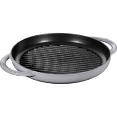 Staub Gril kulatá 26 CM grafitová litinová grilovací pánev