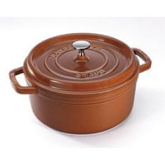 Staub Staub kulatý litinový hrnec 6,7 l, skořice 405112980