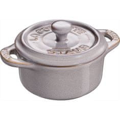 Staub Staub mini cocotte kulatá 200 ml antická šedá 405119980